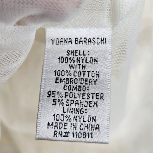 BHLDN Yoanna Baraschi Sunita White Boho Lace Bridal Short Romper Size M - Picture 14 of 16